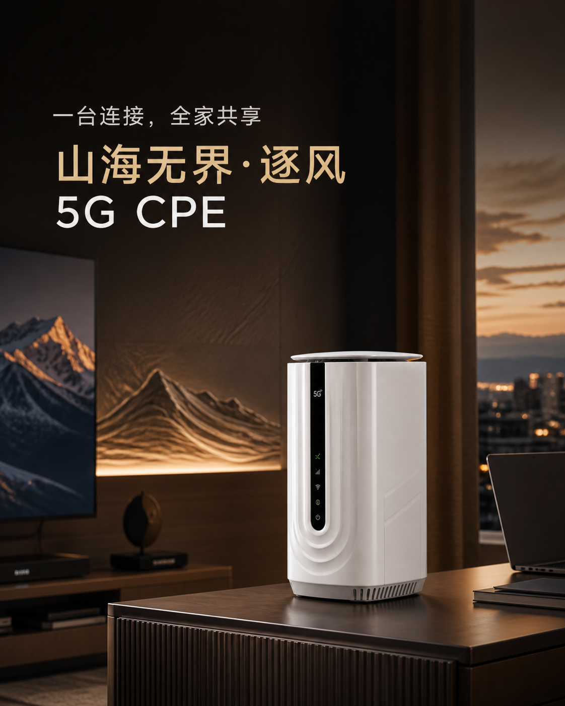 逐风5G CPE家庭使用场景